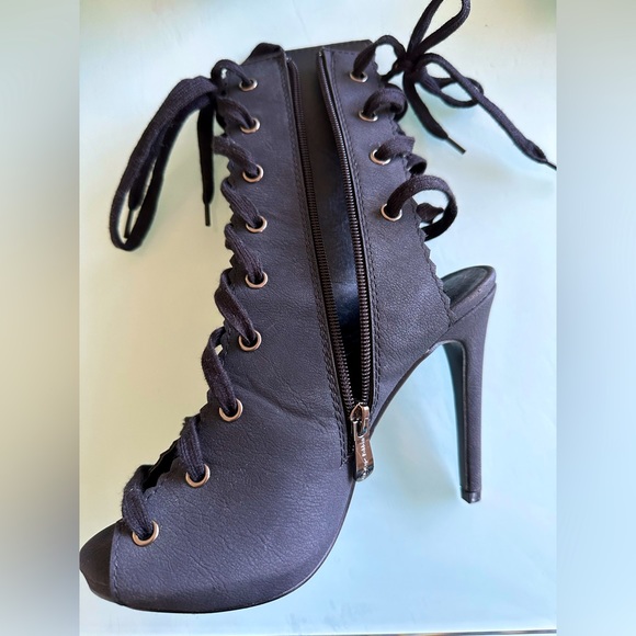Cape Robbin Lace Up Heels - Picture 2 of 6